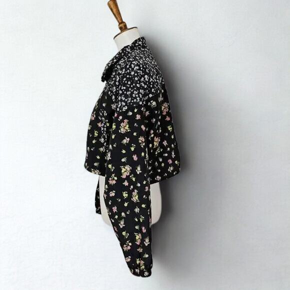 Aeropostle Cropped Floral Windbreaker Jacket - Picture 4 of 9